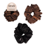 Black & Chocolate Oversized Scrunchies
