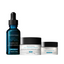 Three skincare products from SkinCeuticals on a white background