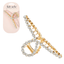 Metal Rhinestone Loop Claw Clip