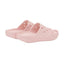 Pair of pink slippers on a white background