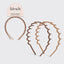 Recycled Plastic Zig Zag Headband 2-Pack — Neutral