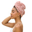 Terracotta Plush Microfiber Hair Towel Turban
