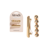 Gold Metal Barrettes